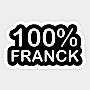 Franck Name, couples gifts for boyfriend and girlfriend long distance. Sticker